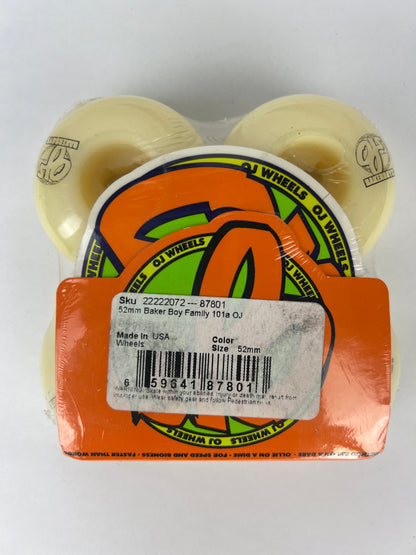 OJ Wheels Sammy Baca Black White Size 52MM Vintage NOS Wheels Size 52MM 101A Duro Vintage NOS Wheels