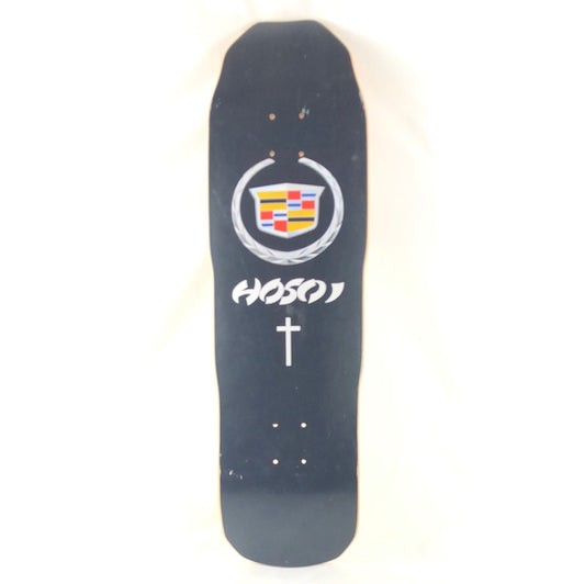 Hosoi Cadillac Logo Graphic Black/White/Silver Size 8.2" Skateboard Deck