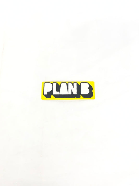 Plan B Skateboards Yellow Black 4.5" x 2" Vintage NOS Sticker