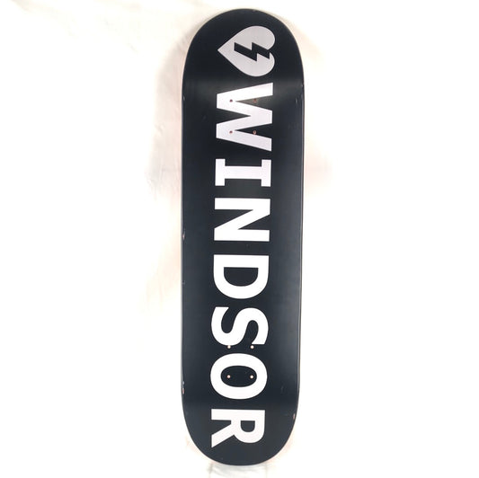 Mystery Windsor James Black/White Size 8.5 Skateboard Deck