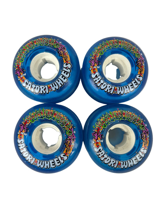 Satori Movement Little Nuggs Clear Blue White Cored Size 54MM 78A Duro Vintage NOS Cruiser Wheels