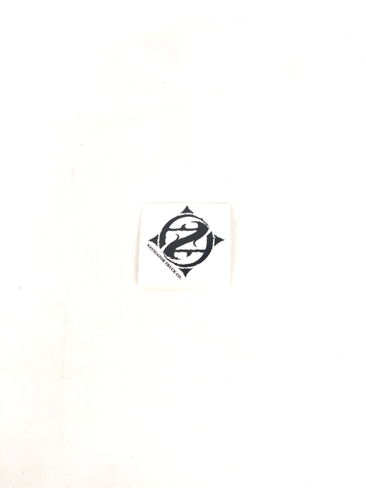 Navigator Truck Co. White Black 2.7" x 2.7" NOS Sticker