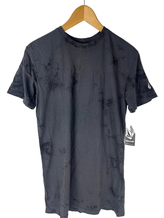 Volcom V Stain 2 Grey Silver Black Stone Logo Size M S/s Vintage Under Shirt