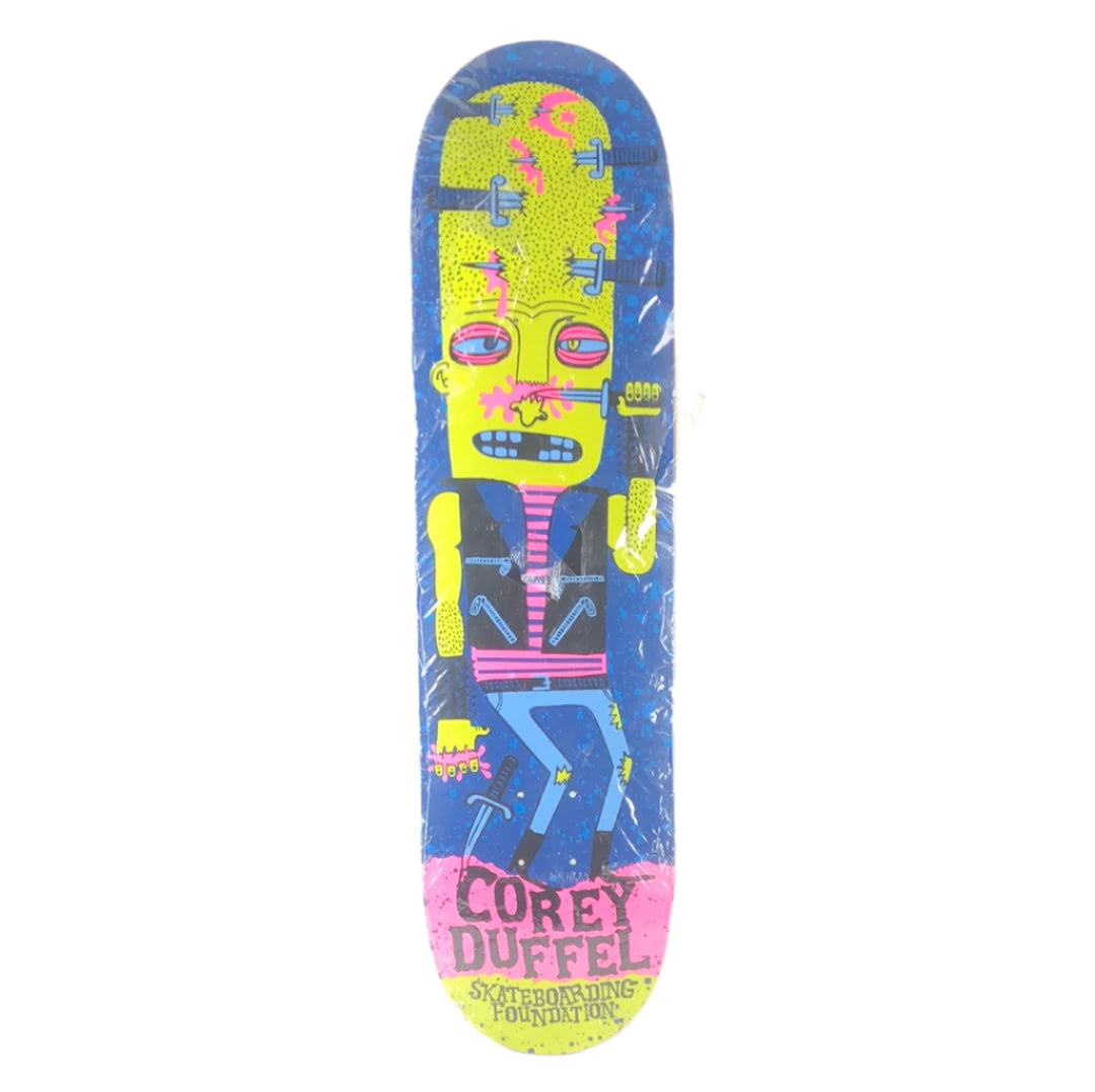 Foundation Corey Duffel Knife in The Head Green/Blue/Pink/Black Size 8.25 Vintage NOS Deck