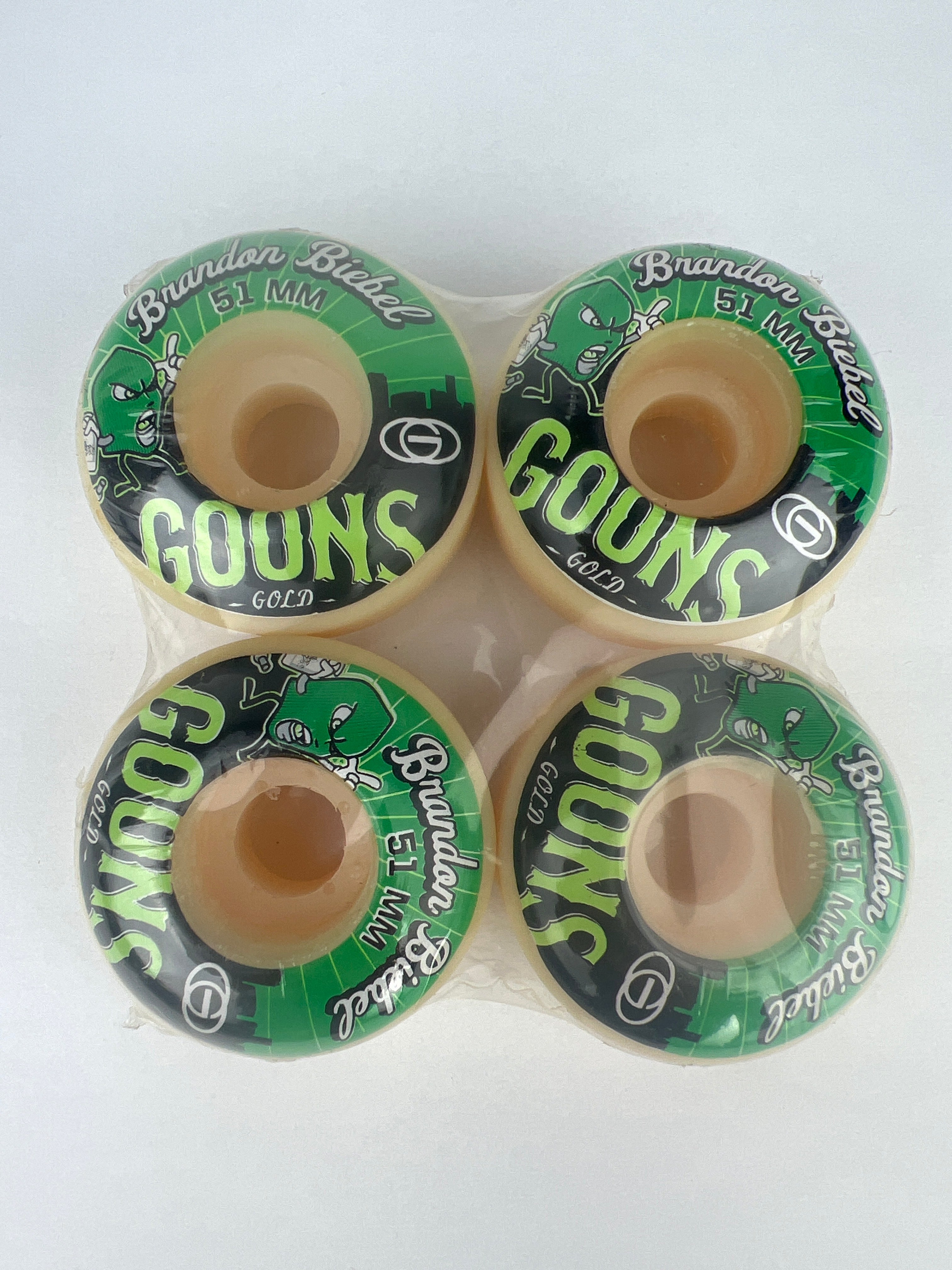 Gold Wheels Gold Goons Brandon Biebel Shiesty Green Black White Size 5 ...