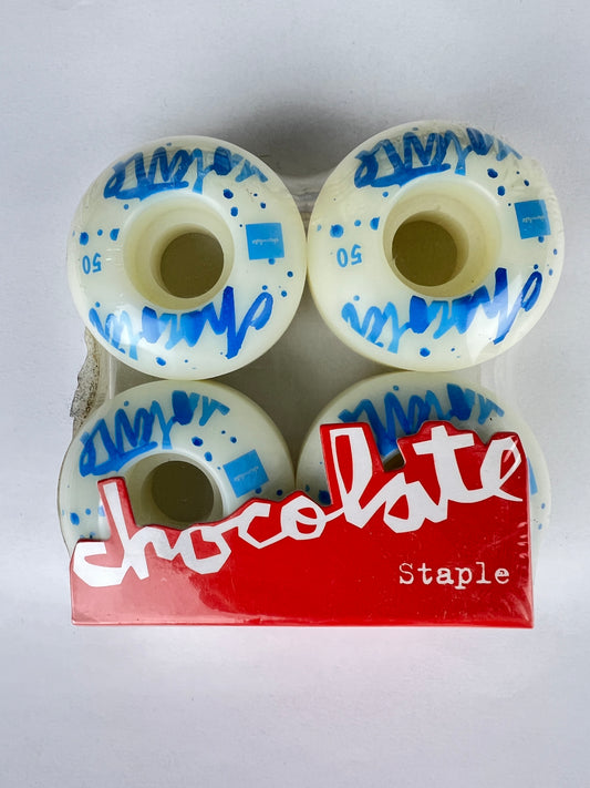 Chocolate Staple Water Colors Blue White Size 50MM Vintage NOS Wheels