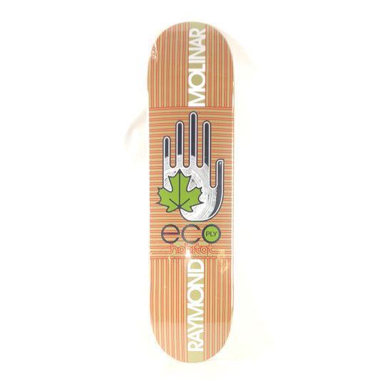 Habitat Raymond Molinar Eco Ply Hand Graphic Tan Red Multi Color Size 7.78" Skateboard Deck