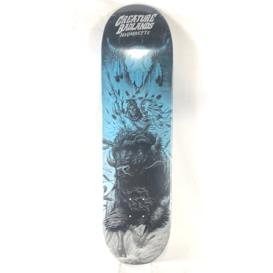 Creature/Badlands Darren Navarette Blue/Black/White Size 8.75 Skateboard Deck