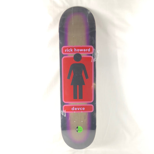 Girl Rick Howard Devce Girl Logo Black Size 8.12" Skateboard Deck