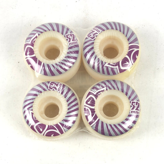 Pig Pig Logo Purple Slver 52mm Skateboard Wheels