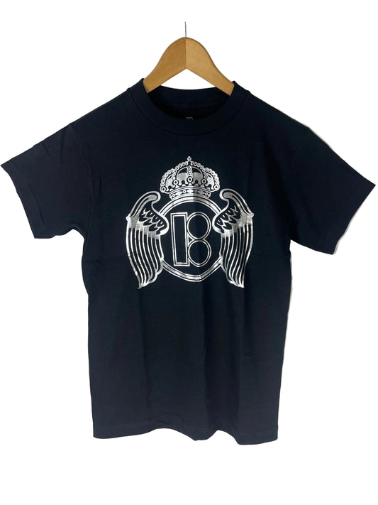Plan B B Crown With Wings Metallic Silver Black Size S S/s Vintage Shirt