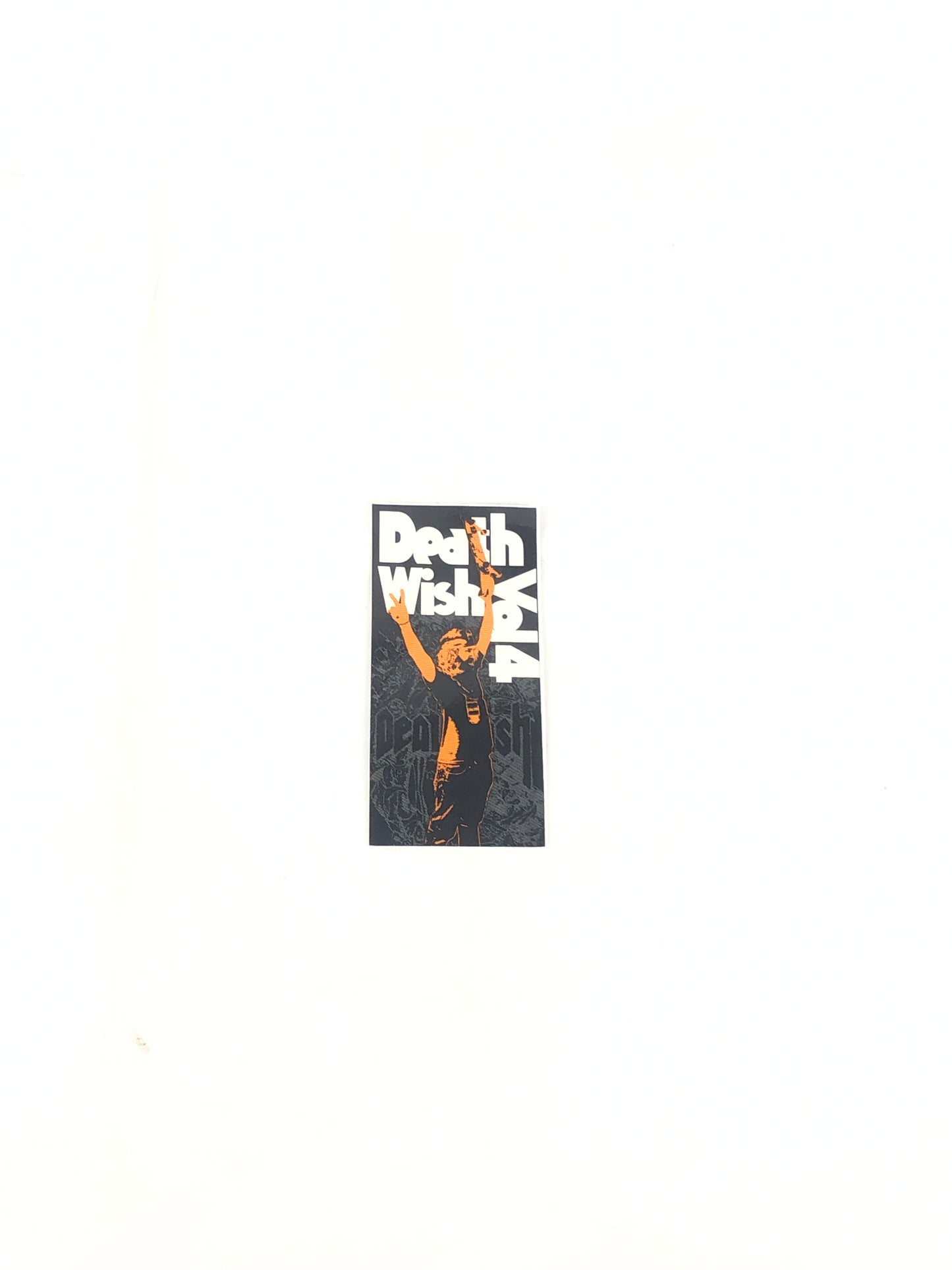 Deathwish Volume Black Orange 4.5" x 2" Sticker