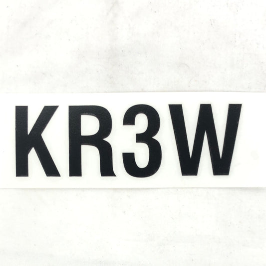 Krew "KR3W" Black White Dicut 6" Sticker
