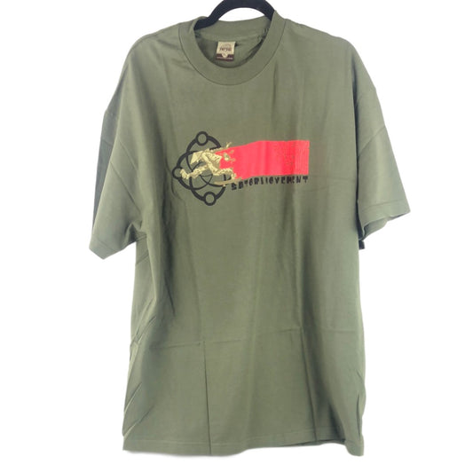 Satori Chest Logo Green Red Black Size XL S/s Shirt