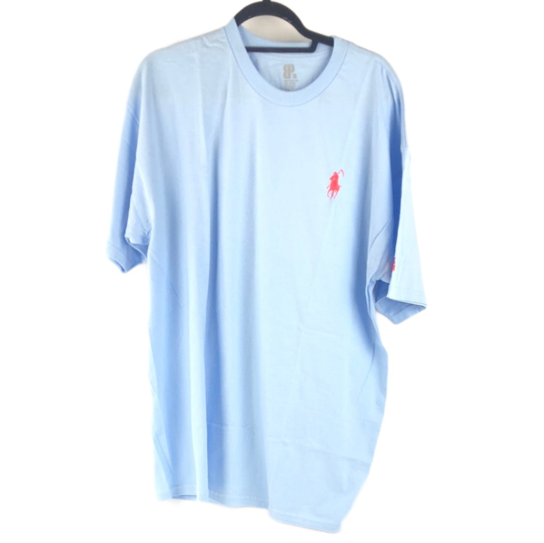 Brooklyn Project Polo Chest Logo Blue Red   Size XL S/s Shirt