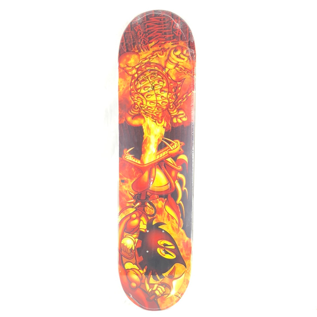 World Industries Rob "Sluggo" Boyce D&D 2002 Red/Yellow/Black 8" Skateboard Deck