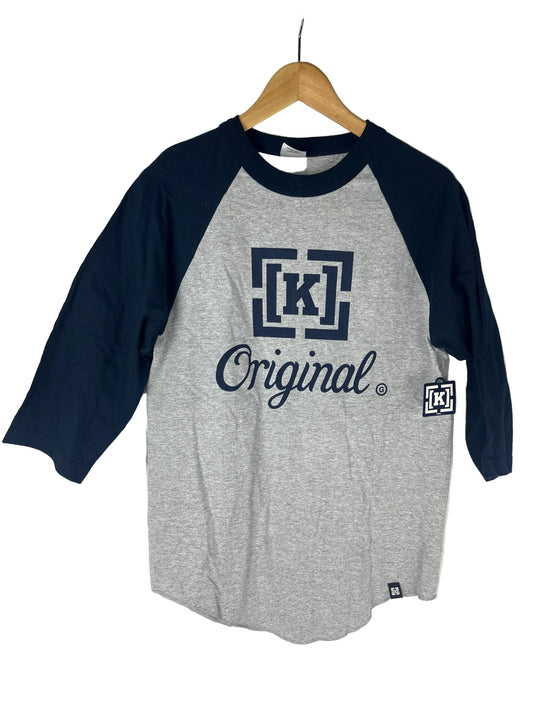 Krew KR3W Original Navy Grey Size S L/s Vintage Baseball Shirt