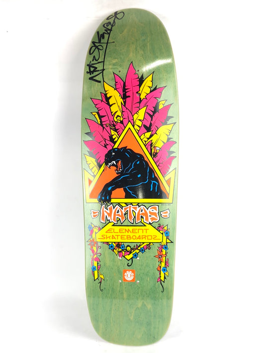 Element Natas Kaupas Panther Autographed Multi 9'' Skateboard Deck