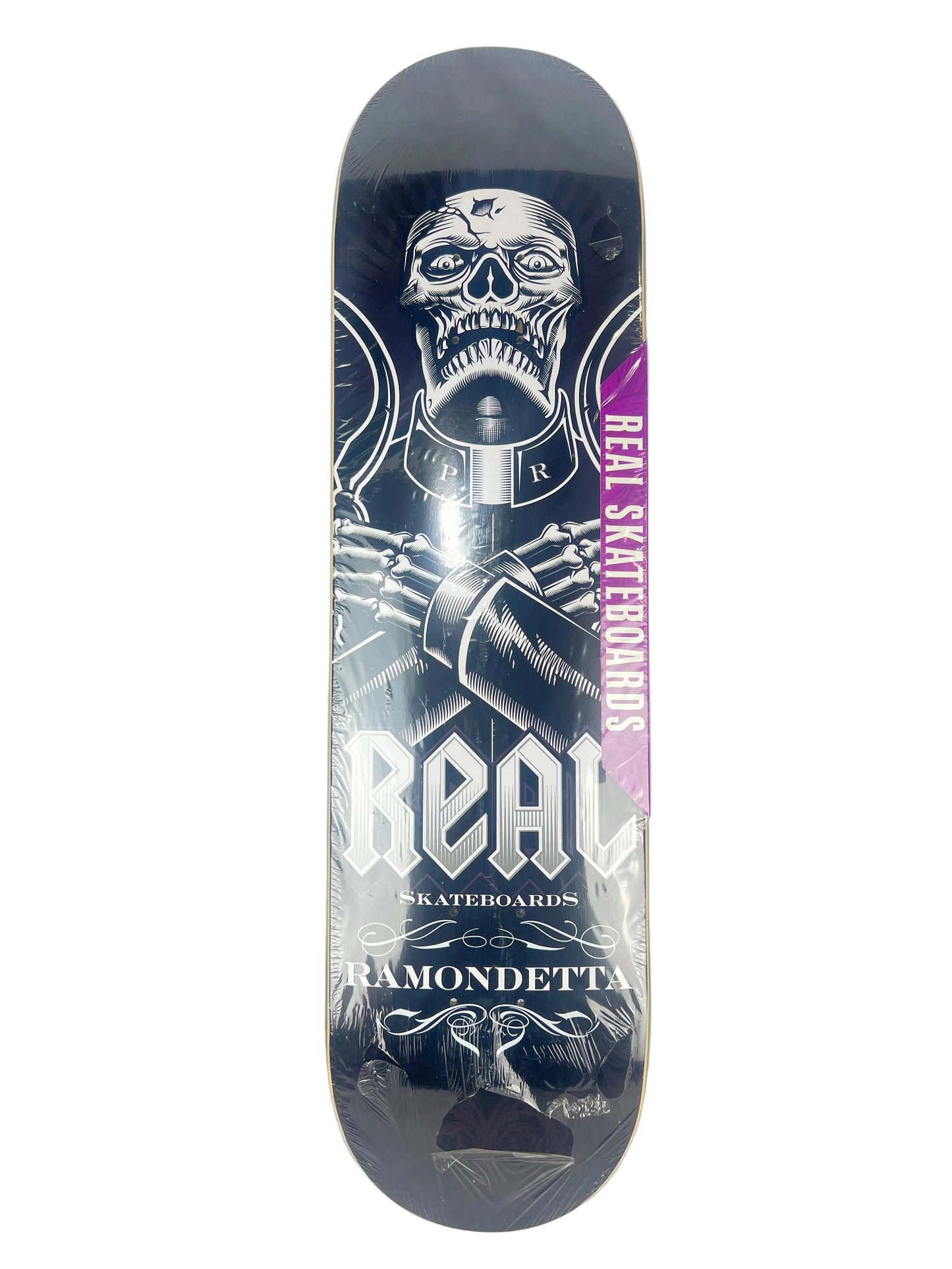Real Peter Ramondetta Never Dead Black White Grey Size 8.1" Vintage NOS Deck
