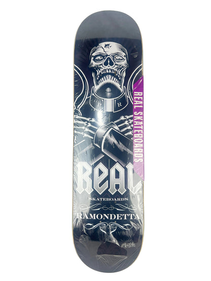 Real Peter Ramondetta Never Dead Black White Grey Size 8.1" Vintage NOS Deck