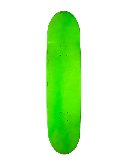 Deathwish Team Logo Neon Green Dipped Black Size 8.5" Vintage NOS Deck