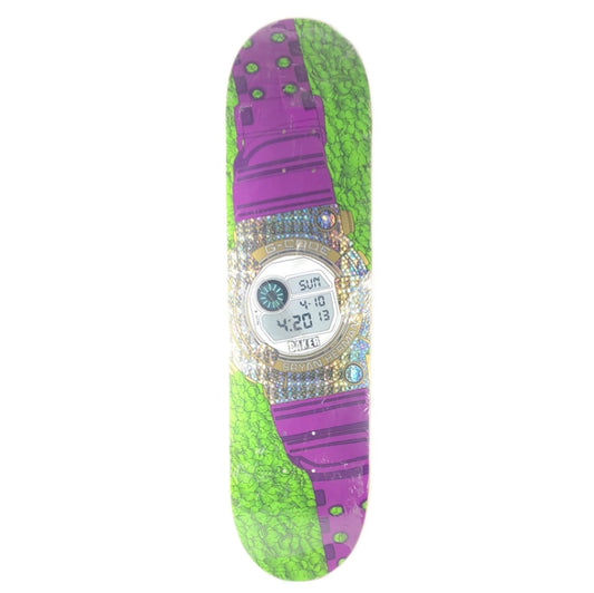 Baker Bryan Herman G-Code Watch Green/Purple 8.2" Skateboard Deck