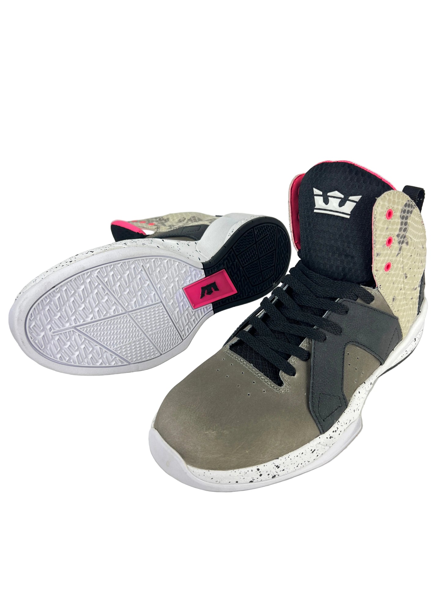 Supra Magazine Black/Snake-White US Mens Size 10 Classic Shoes