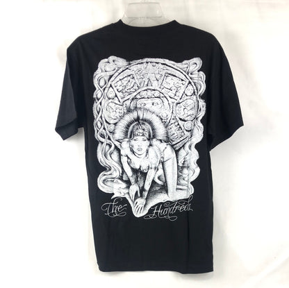 The Hundreds Chest and Back Logo Aztec Black White Size M S/s Shirt
