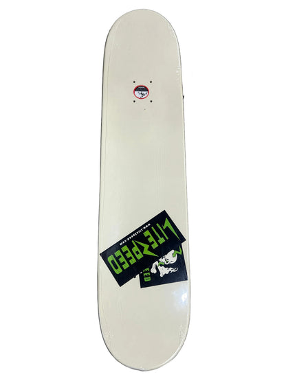 Litezpeed Definition Of Skateboarding Black White Dipped Size 7.75" Vintage NOS Deck