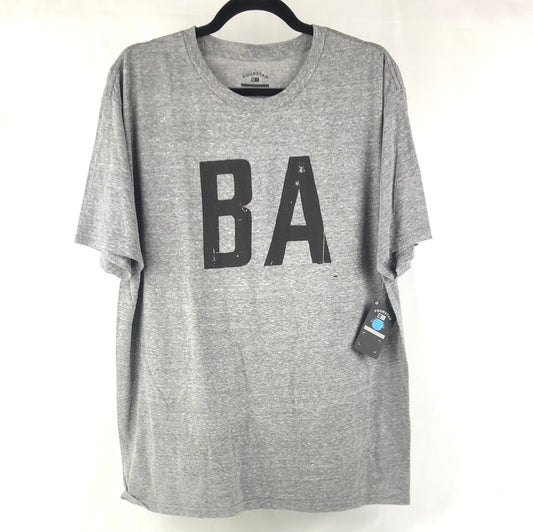 Four Star BA Chest Logo Grey Black XL S/s Shirt