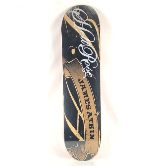 Hellrose James Atkin Scroll Black/Brown/Tan 7.75" Skateboard Deck