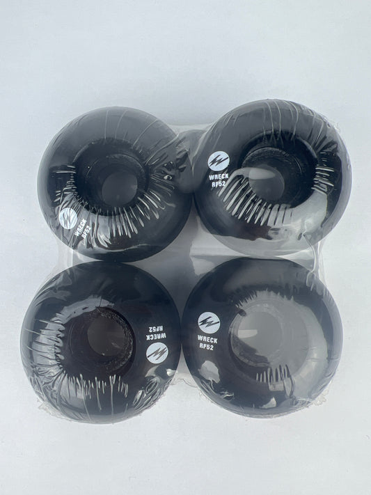 Wreck Wheels Narrow Cut Ruin Formula Black White Size 52MM 83B Duro Vintage NOS Wheels