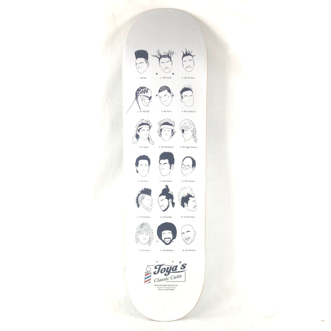 Boulevard Team Classic Cuts White/Black 8.5" Skateboard Deck