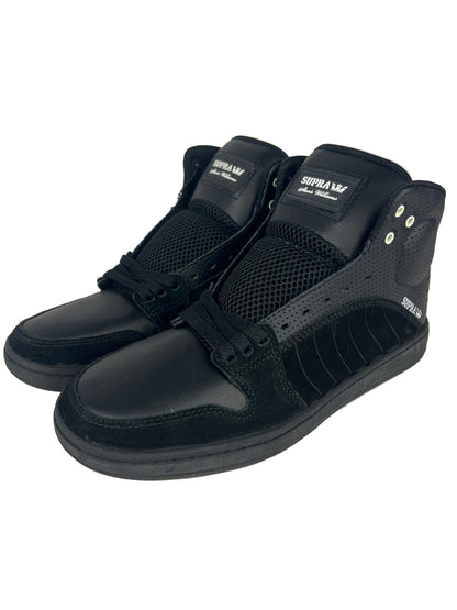 Supra Stevie Williams S1W Black Black (Perf Leather) US Mens Size 9.5 Classic Shoes