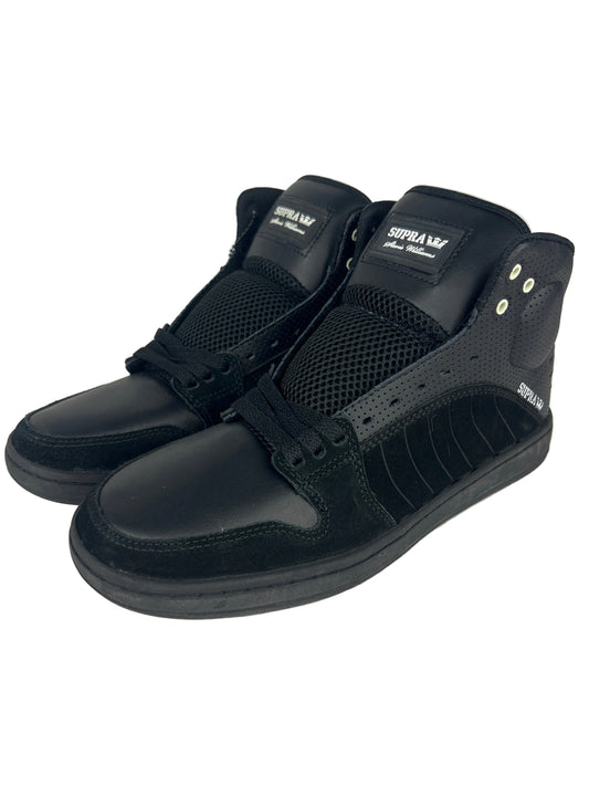 Supra Stevie Williams S1W Black Black (Perf Leather) US Mens Size 9.5 Classic Shoes