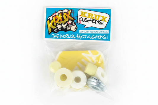 Krux The World's Best Cushions 92A White Silver Super-Rebound Urethane Vintage NOS Bushings