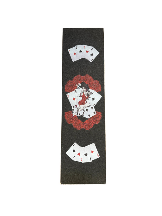 Aces & Roses Girl Custom Vintage Graphic Griptape
