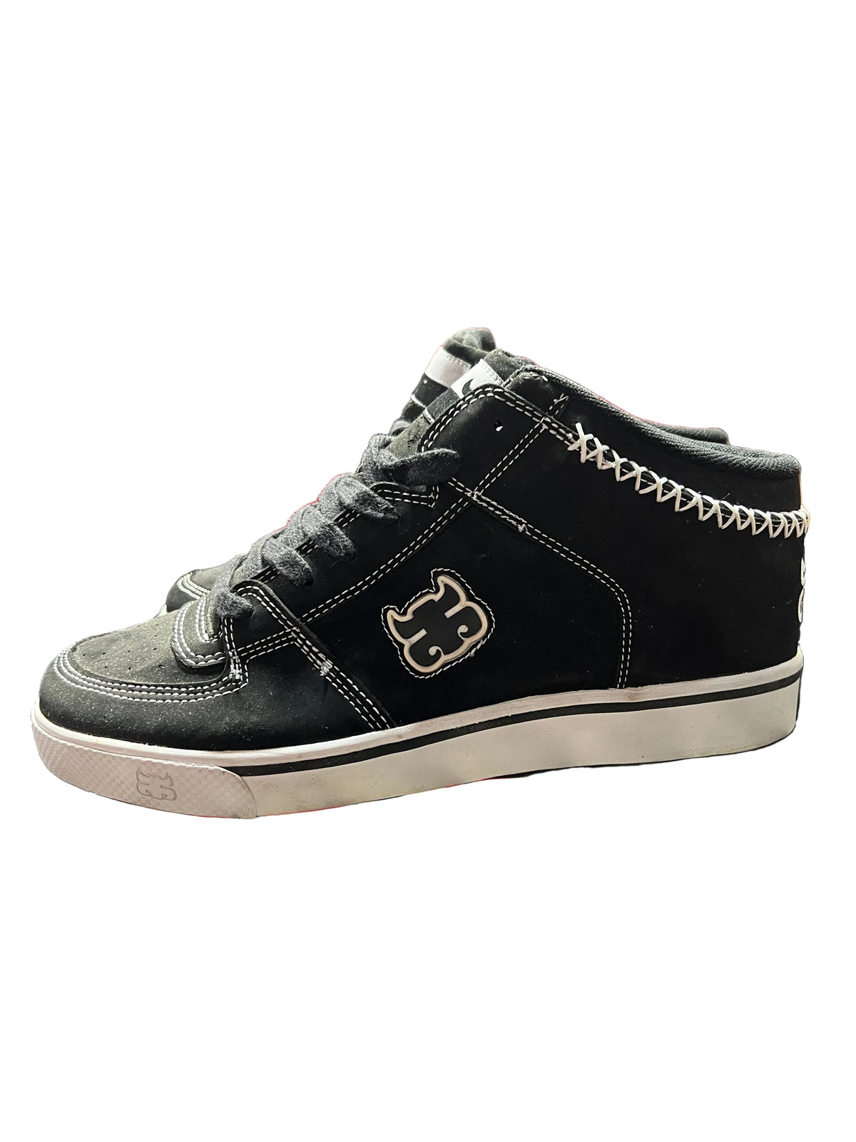 Ipath Kenny Reed Reed Mid Black White US Mens Size 10 Vintage NOS Sample Shoes With Stash Pocket On Tongue