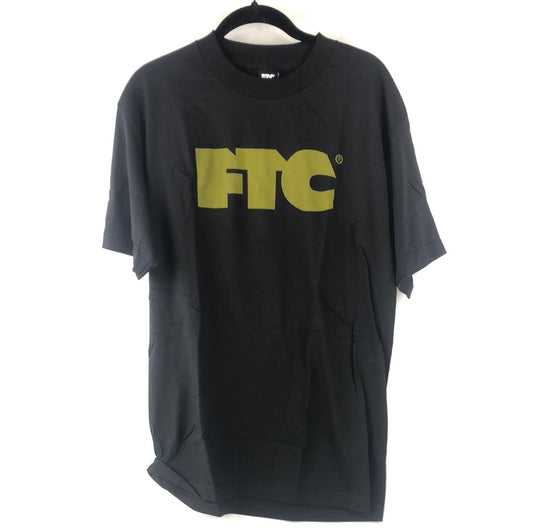 FTC Chest Logo Black green   Size M S/s Shirt