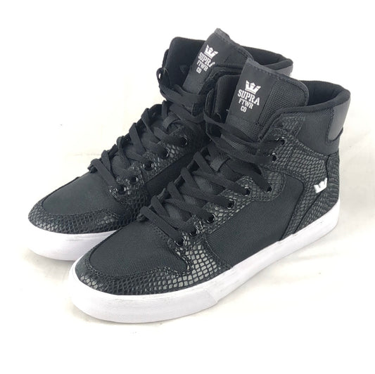 Supra Vaider Black/Snake-White US Mens Size 10 Shoes