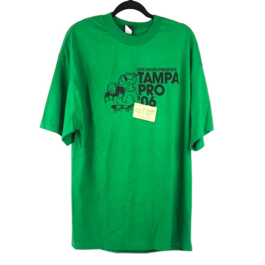 DVS x Tampa Pro Tampa Pro 06 Chest Logo Green Black Size XL S/s Shirt