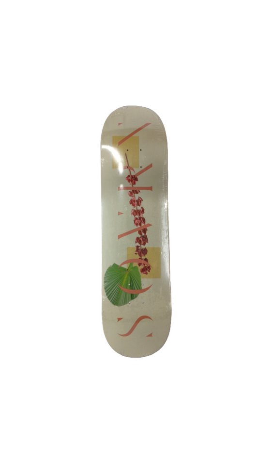 Sovrn Logo 04 Floral Graphic Tan Multicolor Size 8.3 Vintage NOS Deck