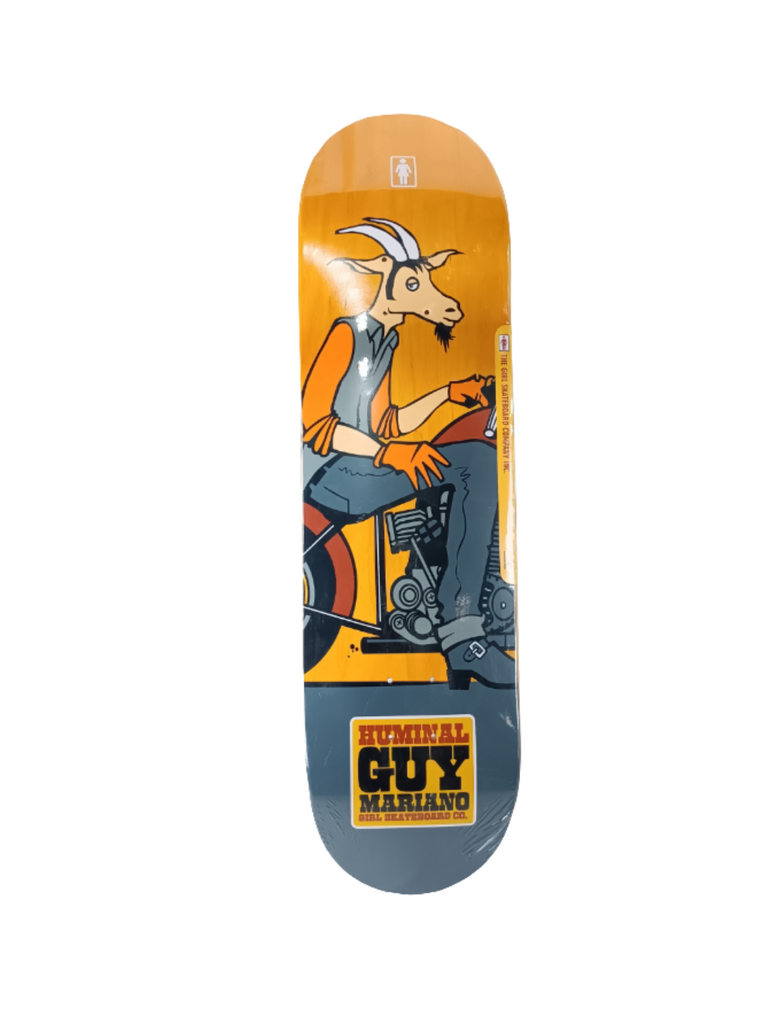 Girl Skateboards Guy Mariano Grey Orange Huminal Size 8.38 NOS