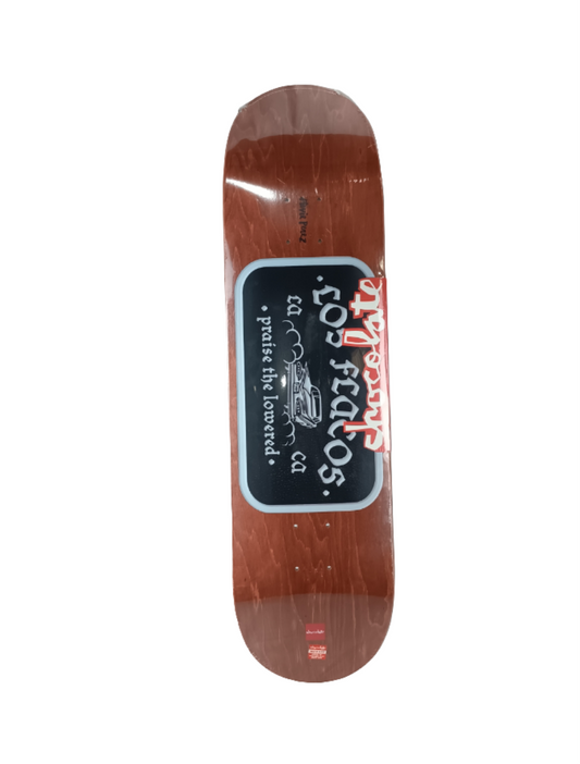 Chocolate Stevie Perez Los Flacos Car Club Brown Silver Black Size 8.375 Vintage NOS Deck