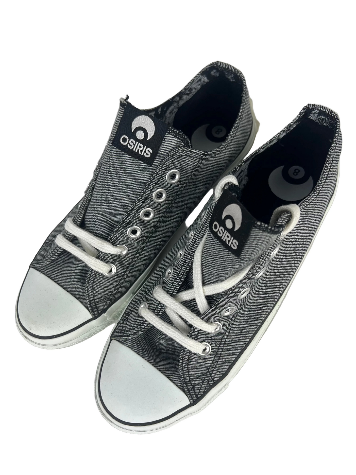 Osiris 1904 8 Ball Grey White US mens Size 8.0 Shoes