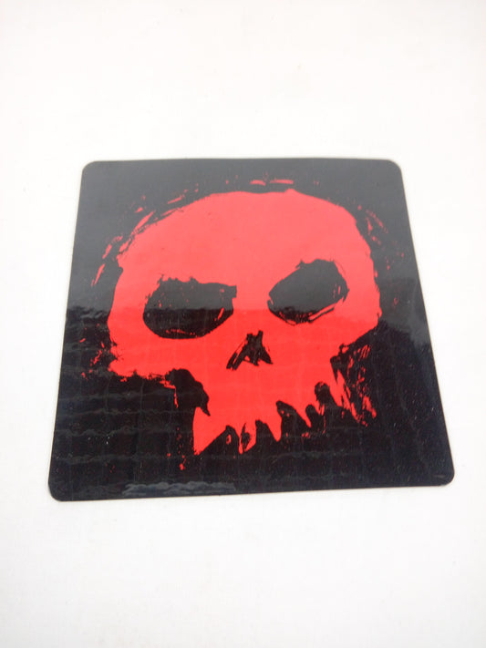 Zero Skateboards Skull Black Red 4" x 4" Vintage NOS Sticker