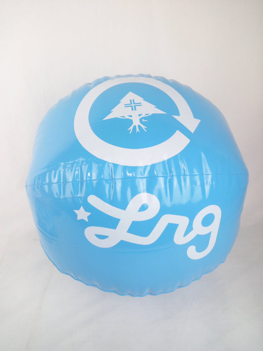 LRG Clothing Tree Logo Blue White Inflatable Beach Ball