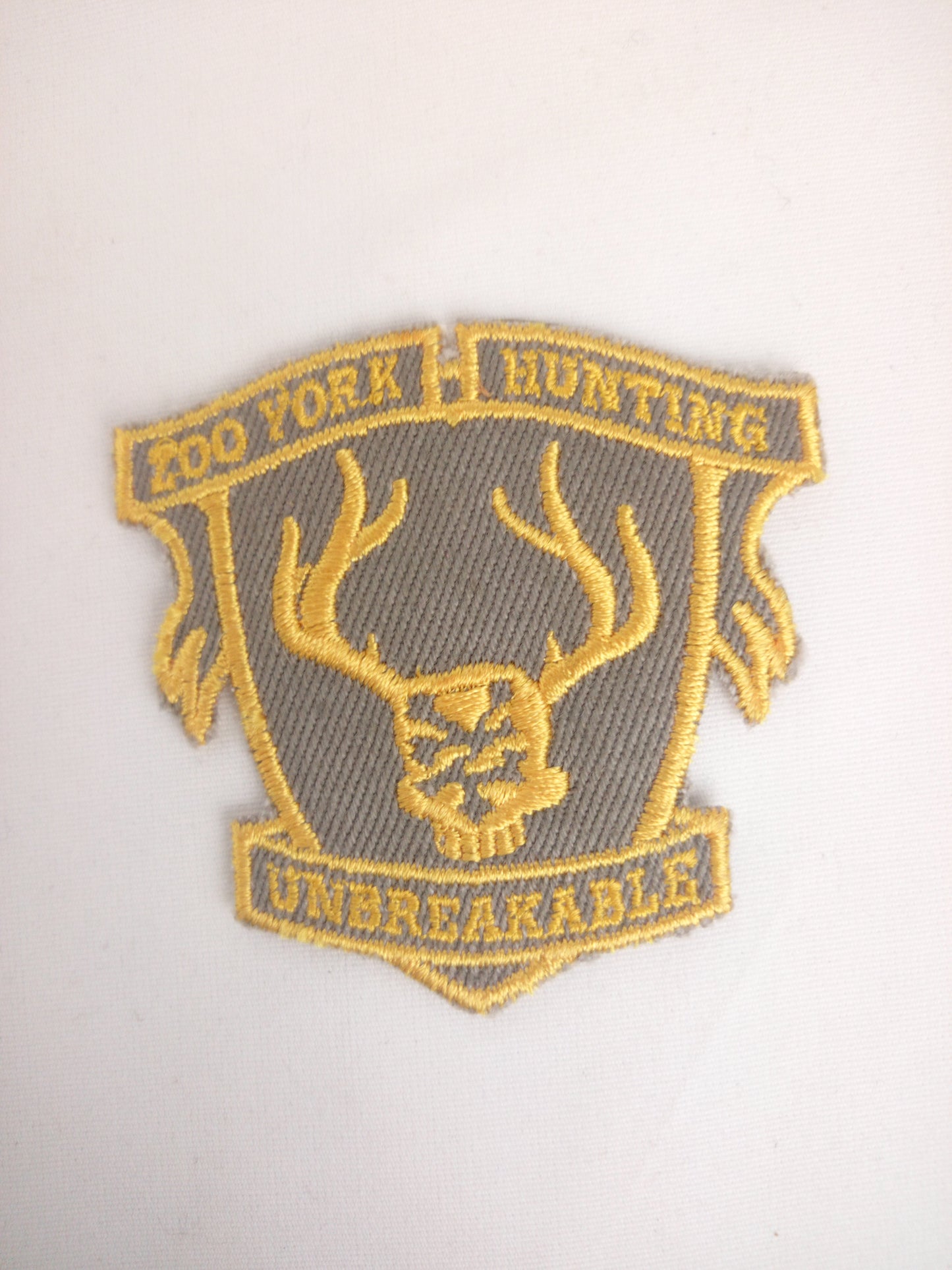 Zoo York Skateboards Zoo York Hunting Unbreakable Gold Gray 2" x 2" Hunter's Patch