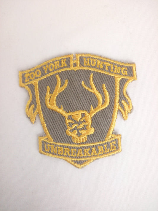 Zoo York Skateboards Zoo York Hunting Unbreakable Gold Gray 2" x 2" Hunter's Patch