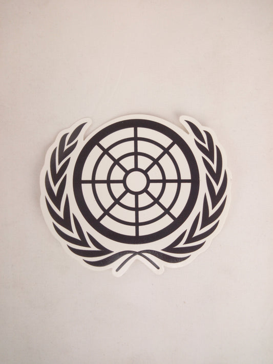 Berrics Globe Logo Clear Black 3.5" x 3" Sticker